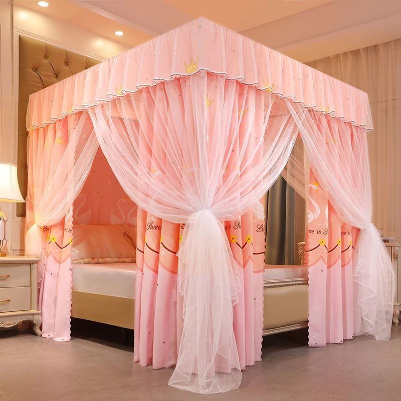 EDEN SLEEP Màn chống muỗi phòng ngủ,màn khung,rèm giường hai lớp,trọn bộ mùng khung vuông,chống bụi,cản ánh sáng