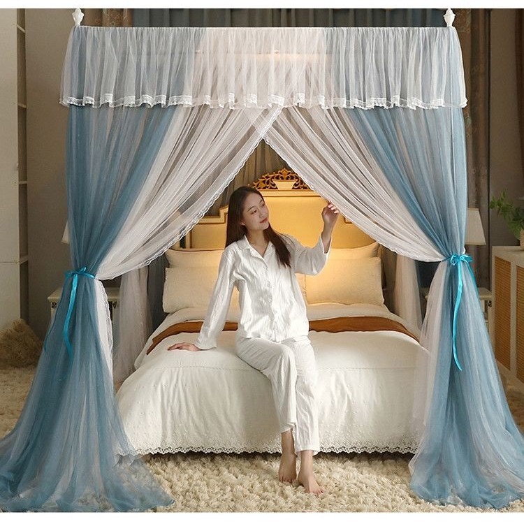 EDEN SLEEP mùng khung chống muỗi,màn khung cho phòng ngủ gia đình 1,2m-1,5m-2,0m giường đôi,rèm giường mùa hè