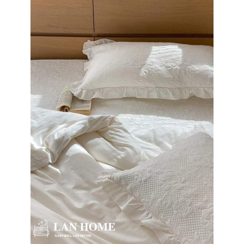 Ga gối Drap Hàn Quốc giúp  phòng ngủ  trở nên đẹp mắt  sang trọng ngủ ngon hơn