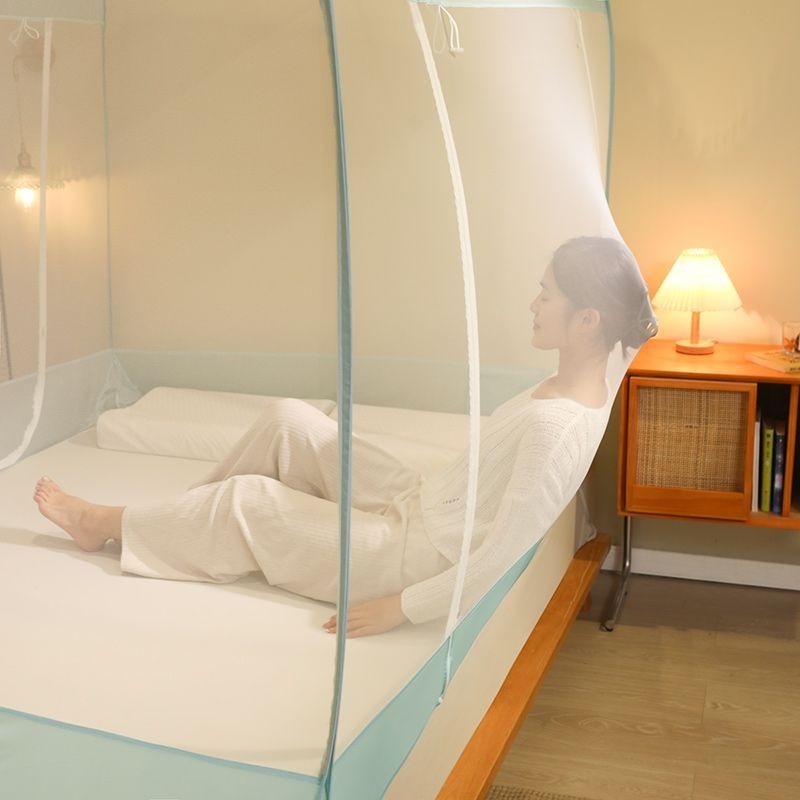 Rèm Giường Kín Hoàn Toàn Phong Cách Công Chúa Phong Cách Châu Âu Mẫu Mới Rèm Cửa Chống Muỗi Rèm Sàn Gia Dụng Chống Muỗi