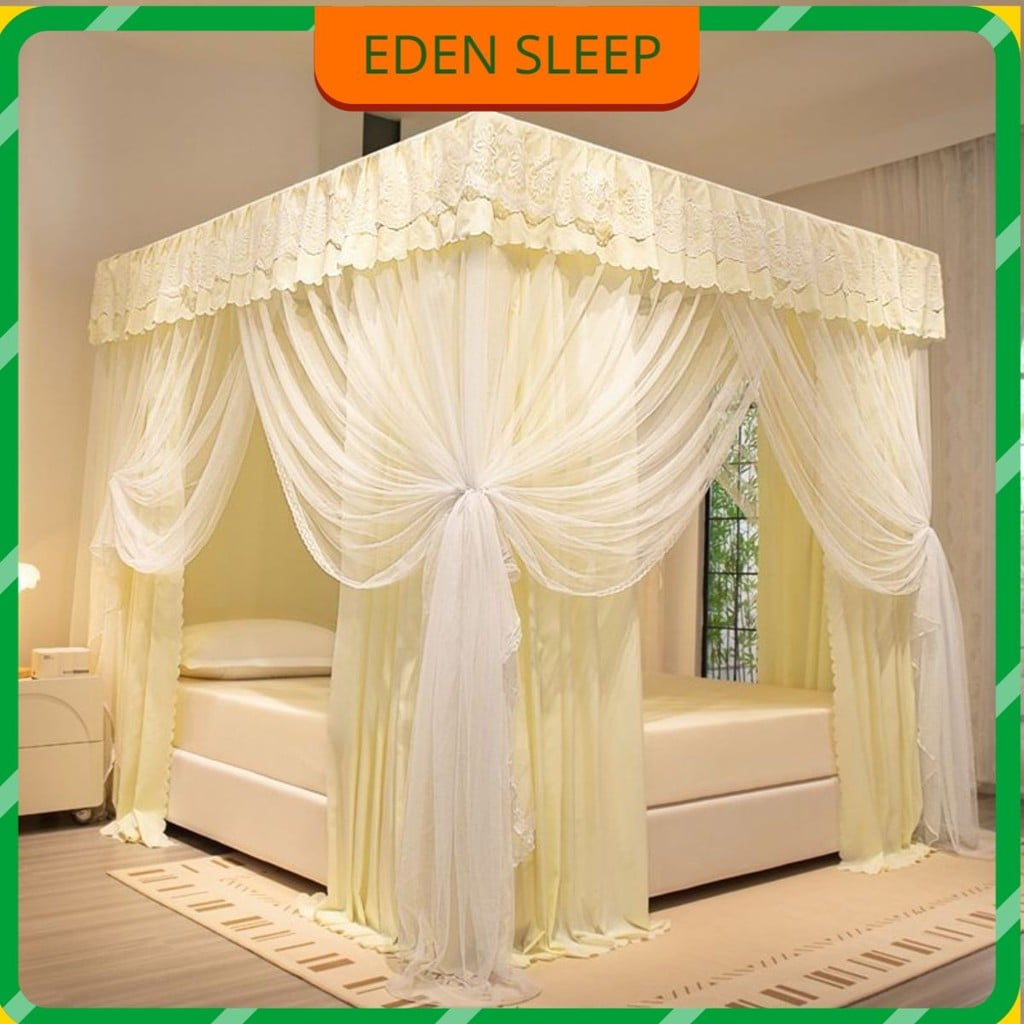 Rèm Giường Màu Trơn Chắn Gió Rèm Giường Che Nắng Ấm Mùa Thu Đông Rèm Giường Chống Bụi Ba Cửa Phòng Ngủ Gia Dụng Lều Giườ