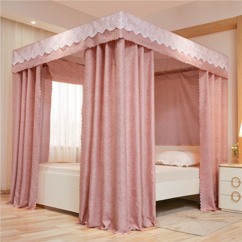 EDEN SLEEP Mùng khung chống muỗi phòng ngủ gia đình, rèm che giường chống gió 1,5m trọn bộ màn khung 1,8m