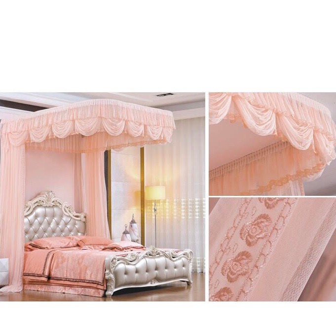 Màn khung (mùng) phải khoan tường vải tuyn lạnh-khung hợp kim nhôm tĩnh  điện cao cấp (chống muỗi)