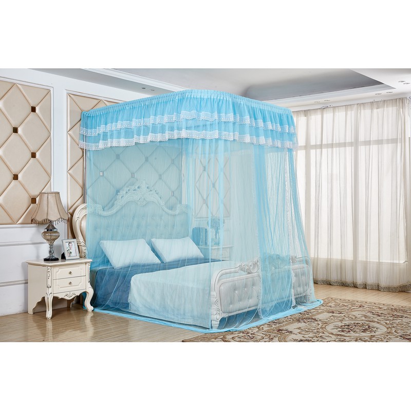 Mùng (màn ) khung cao cấp không khoan tường  cao cấp có dây kéo tăng chỉnh được độ cao