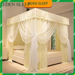 EDEN SLEEP Màn chống muỗi,mùng khung,rèm giường chắn sáng dày phòng ngủ gia đình màn khung 3 cửa
