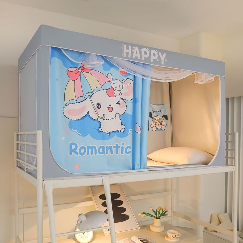 EDEN SLEEP Mùng khung ký túc xá sinh viên giường tầng 80x190 / 90x190cm,Màn rèm chống muỗi hình ảnh hoạt hình