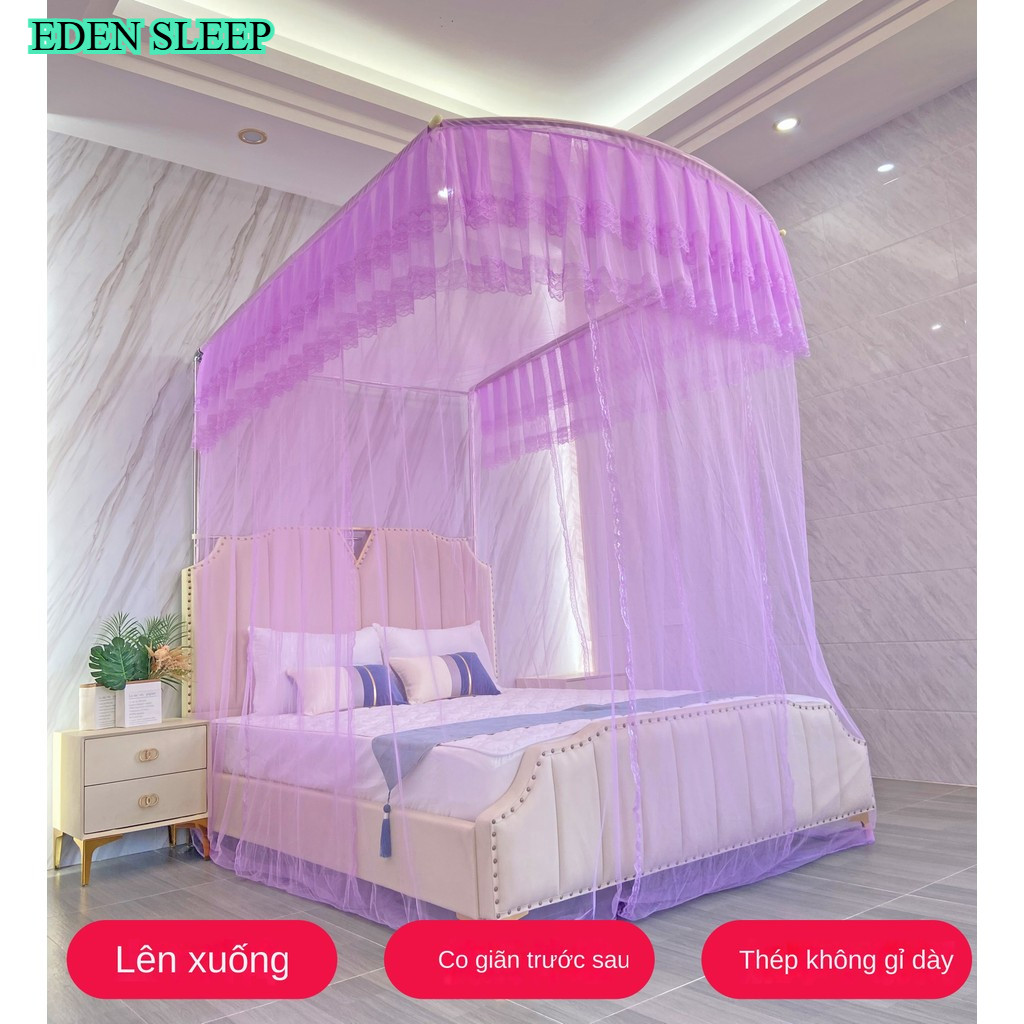 Màn khung thu xếp gọn màn ngủ hiện đại không khoan tường tăng chỉnh được chiều cao chống muỗi