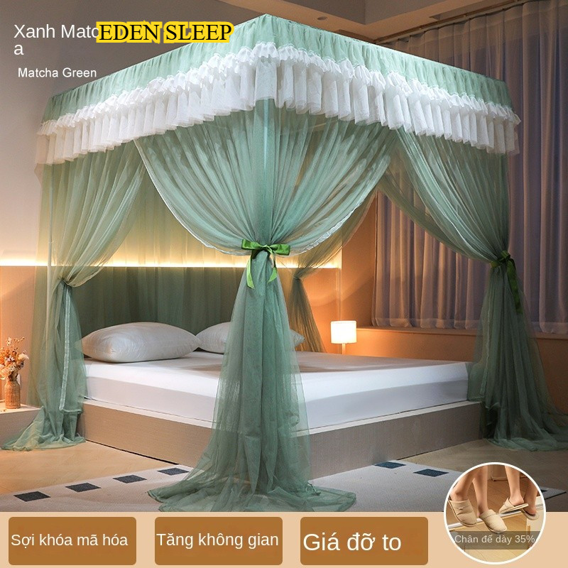 Màn Chống Muỗi Công Chúa Gia Dụng 2025 Kiểu Mới Rèm Giường Phòng Ngủ Cung Điện Cao Cấp Rèm Che Dày Khung Mẫu Mới