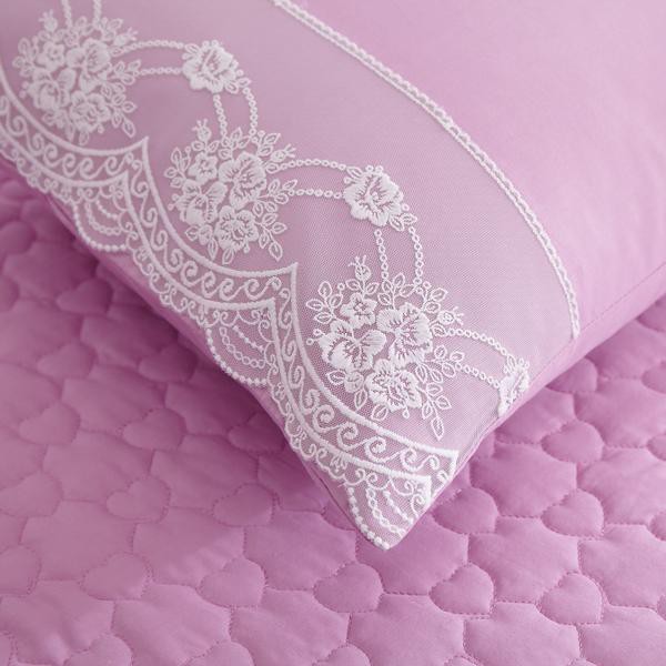 Chăn ga gối cưới cotton cao cấp ren thêu