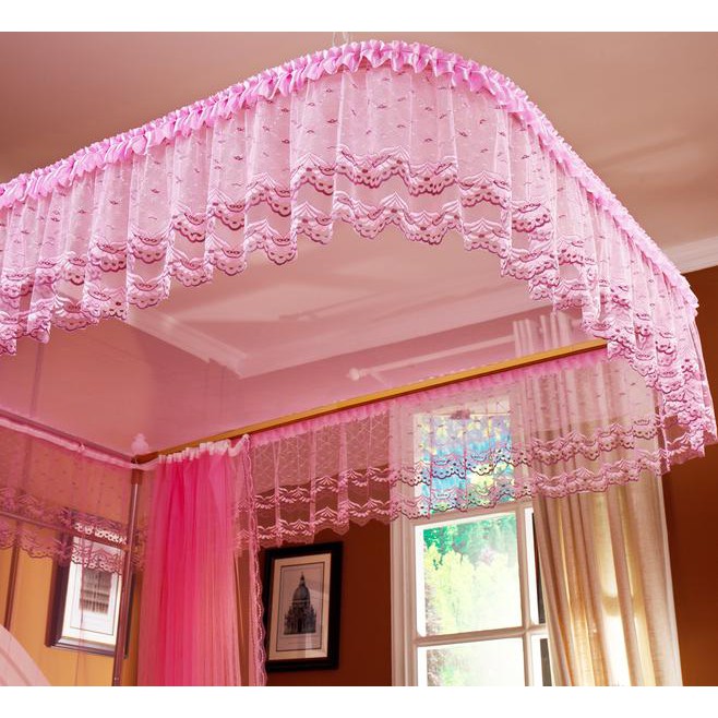 Mùng ngủ  màn khung không khoan tường hot 2021chống muỗi decor trang trí phòng ngủ phòng cưới