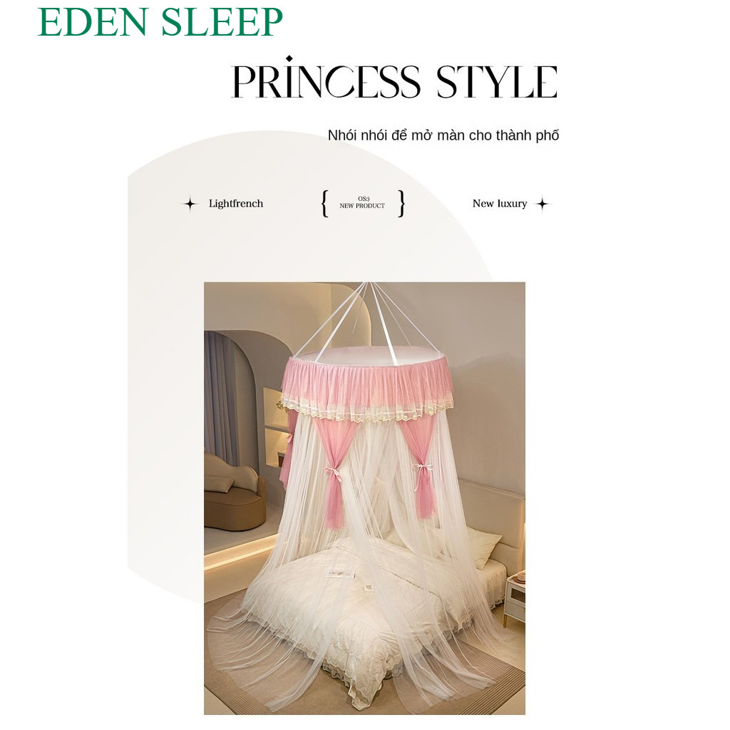 Công chúa kiểu mới trần lưới chống muỗi hình tròn  màn tròn công chúa