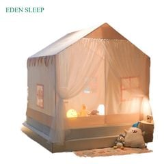 Loại A, Rèm Ngủ Nhà Nhỏ Ba Cửa Chống Muỗi Toàn Đế, Lưới Chống Muỗi Mã Hóa Cho Trẻ Sơ Sinh, Lưới Chống Rơi