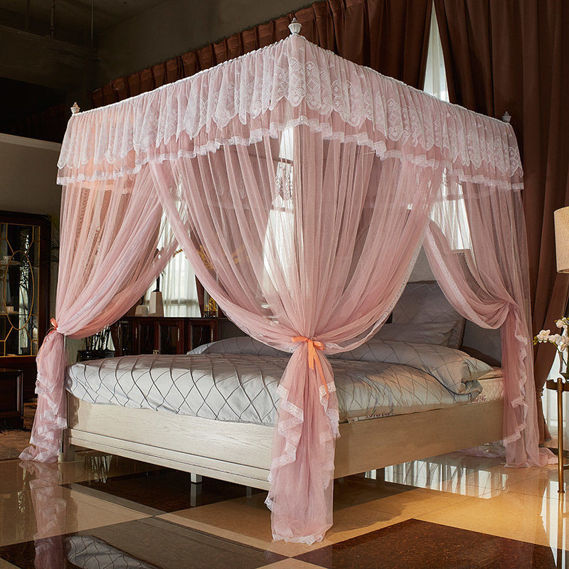 EDEN SLEEP Mùng màn khung chống muỗi phòng ngủ 1.2m-1.5m-1.8m-2m, rèm giường Hai lớp, cao cấp trọn bộ mùng khung