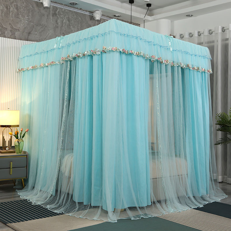 EDEN SLEEP màn chống muỗi trọn bộ mùng khung, màn chụp rèm giường hai lớp kiểu công chúa,cản sáng