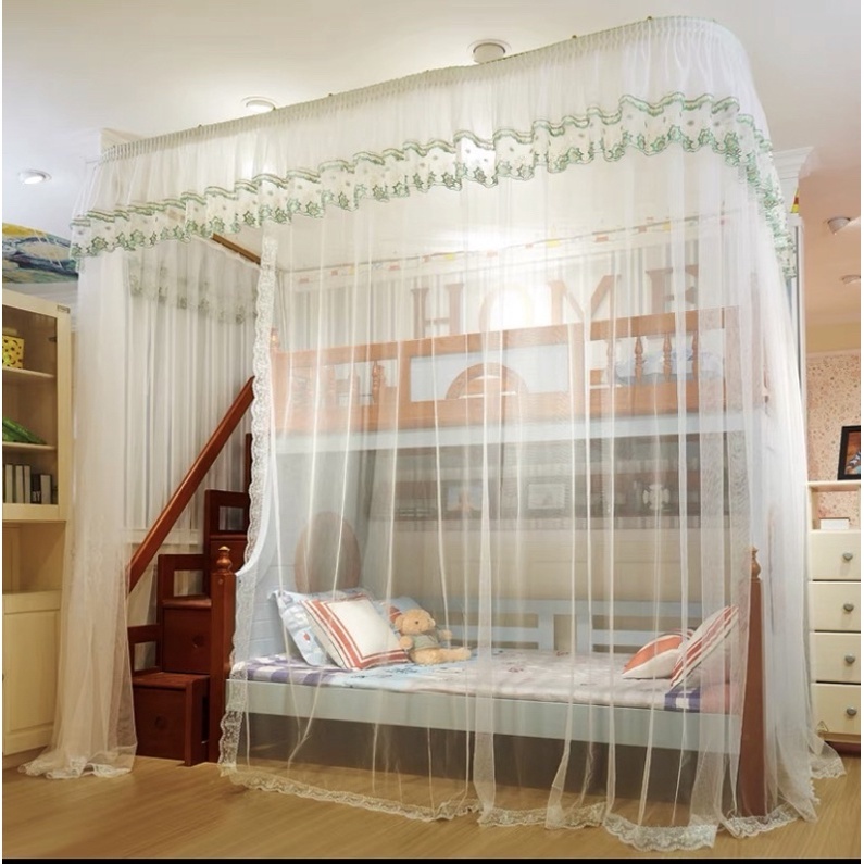 Màn khung inox không khoan tường cho giường tầng , màn giường tầng trẻ em .màn cho bé