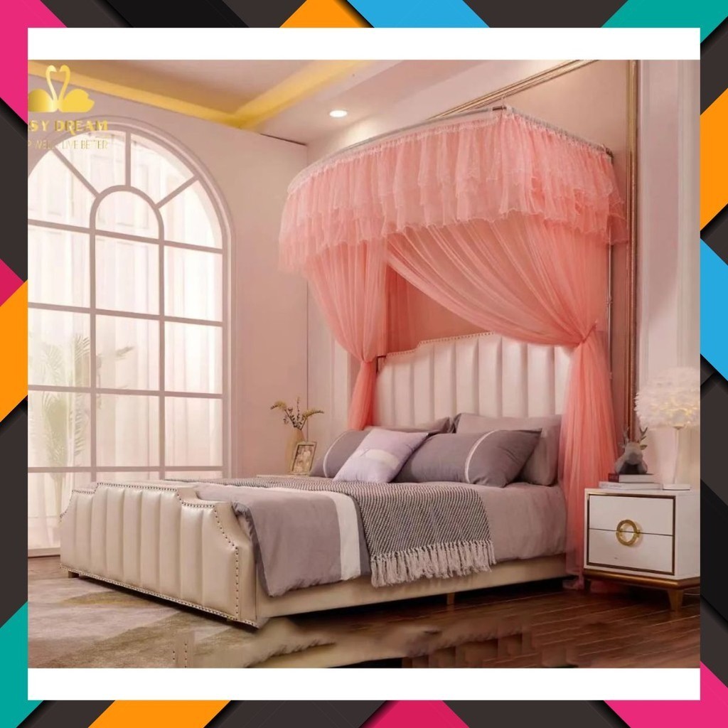 Màn khung thu gọn không khoan tường- mùng ngủ cao cấp