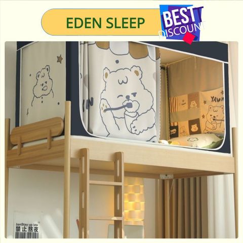 EDEN SLEEP Màn mùng khung chống muỗi ký túc xá sinh viên,Rèm cản sáng cho giường tầng trên và dưới 90x190cm,120x190cm