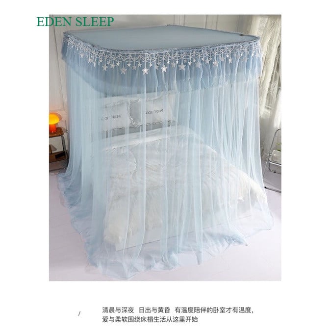 Màn / Mùng nâng hạ chiều cao  khung, thu gọn; 2 cột không khoan tường