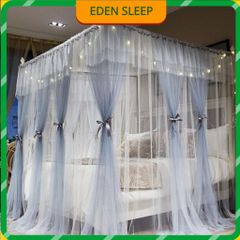 EDEN SLEEP Mùng màn khung,màn chống muỗi 2 lớp phòng ngủ gia đình 1,8m, trọn bộ mùng khung 1,5m giường 1,2m