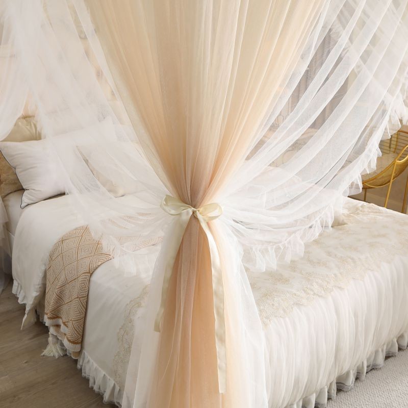 EDEN SLEEP Màn rèm chống muỗi 2 lớp,mùng khung 3 cửa, giường đôi phòng ngủ nhà rèm chắn giường 1.5-1.8-2m