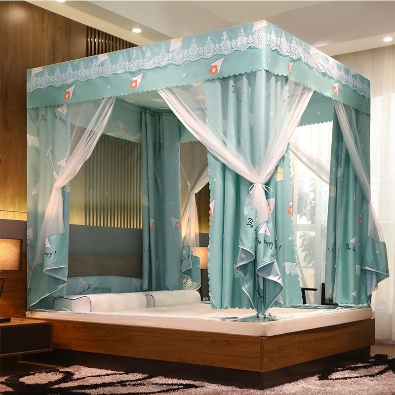 Màn vuông  Chống Muỗi Có Khóa Kéo Che Nắng Phía Sau Mẫu Mới Rèm Ngủ Phòng Ngủ Tích Hợp Gia Dụng Rèm Ngủ Giường