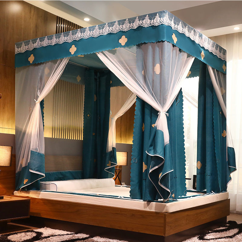 Màn vuông  Chống Muỗi Có Khóa Kéo Che Nắng Phía Sau Mẫu Mới Rèm Ngủ Phòng Ngủ Tích Hợp Gia Dụng Rèm Ngủ Giường