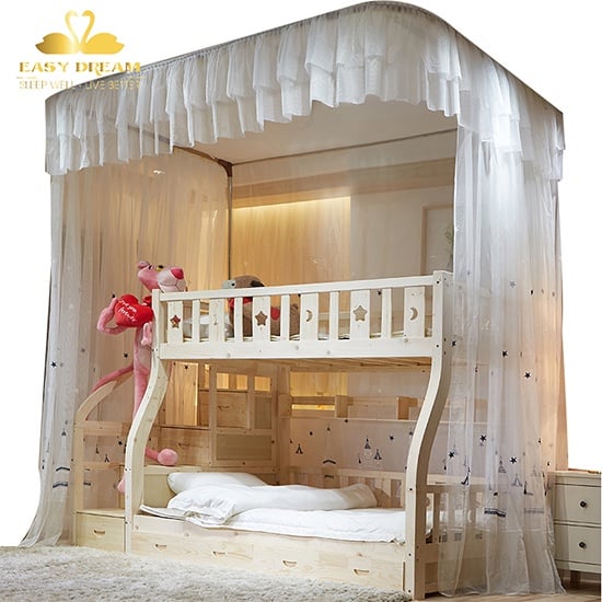 Mùng ngủ cao cấp EASY DREAM ,màn khung không khoan tường chống muỗi dành cho giường tầng trẻ em màn cho bé