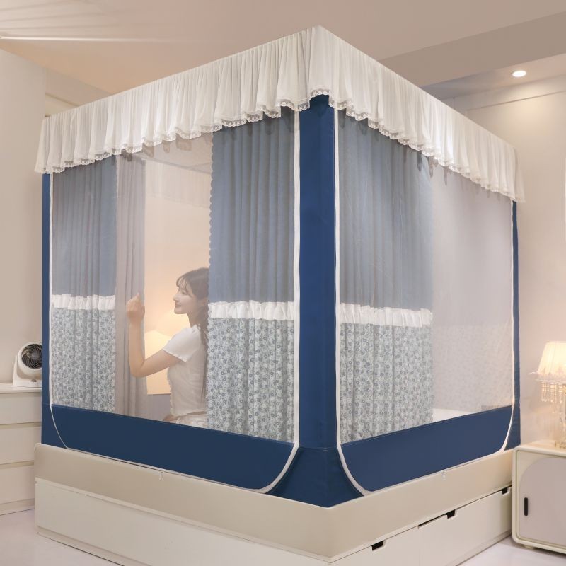 Lưới Chống Muỗi Kiểu Mới Phong Cách Hàn Quốc Hoa Nhỏ Bé Chống Rơi Lưới Chống Rơi Giá Đỡ Dày Chống Muỗi Che Nắng Chống Bụ