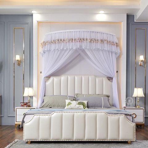 Màn/ mùng bán nguyệt (khoan tường)- màn khung xếp gọn thông minh chống muỗi kéo dây ròng rọc