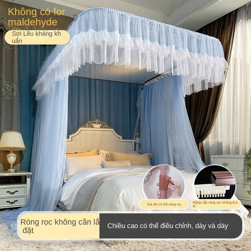 màn mùng khung chống muỗi không khoan tường , màn ngủ hiện đại