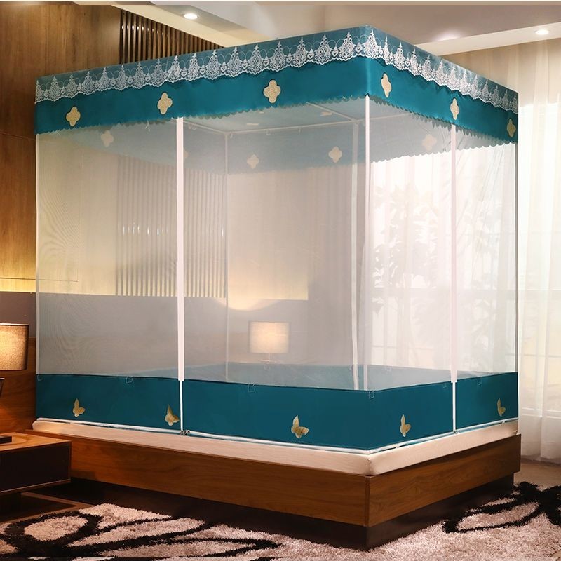 Màn vuông  Chống Muỗi Có Khóa Kéo Che Nắng Phía Sau Mẫu Mới Rèm Ngủ Phòng Ngủ Tích Hợp Gia Dụng Rèm Ngủ Giường