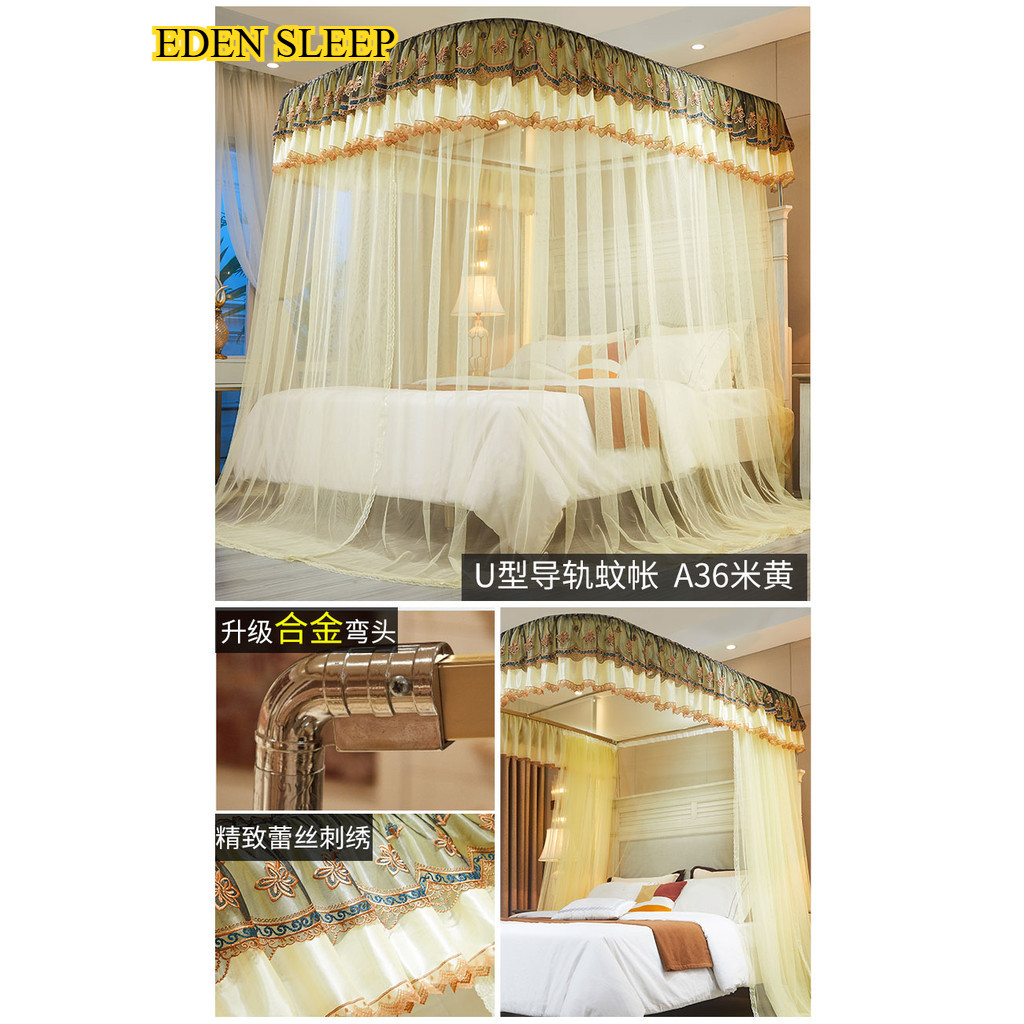 TOP Giá Đỡ Hình Chữ U Cao Cấp Cho Gia Đình Bằng Lưới Chống Muỗi Ray Dẫn Hướng Mẫu