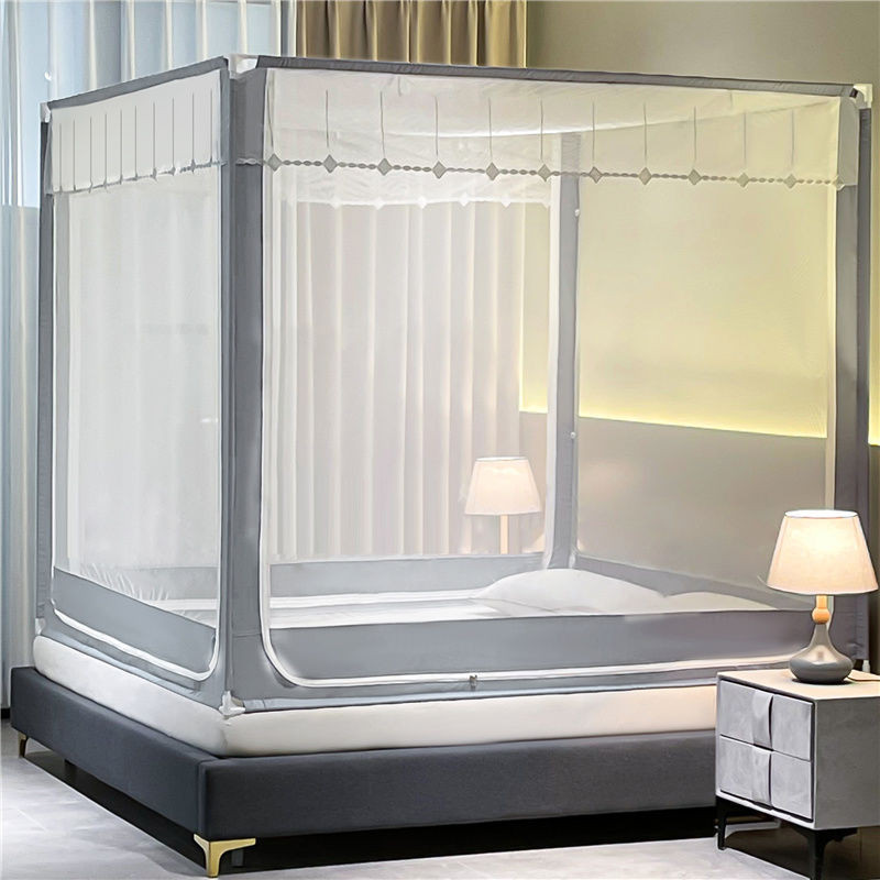 Màn Chống Muỗi Gia Dụng2023Cao Cấp Mẫu Mới1.8mGiường Đôi Yurt1.5Gạo1.2Phòng Ngủ Em Bé Chống Rơi