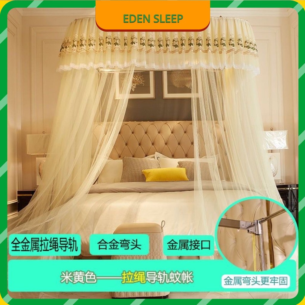 Màn ròng rọc kéo dây  màn/mùng khung inox không khoan tường