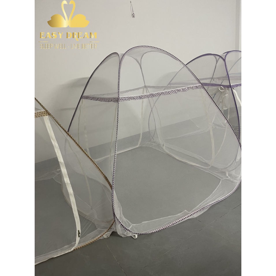 Mùng chụp tự bung gấp gọn người lớn - 3 cửa cao 165cm - gấp xếp gọn siêu tiện lợi màn tự bung -mùng ngủ chống muỗi
