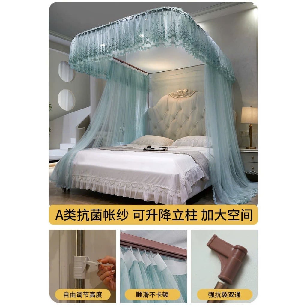 BẢN 2023 Hàng loại   Màn khung  không khoan tường - Mùng ngủ hiện đại không khoan tường