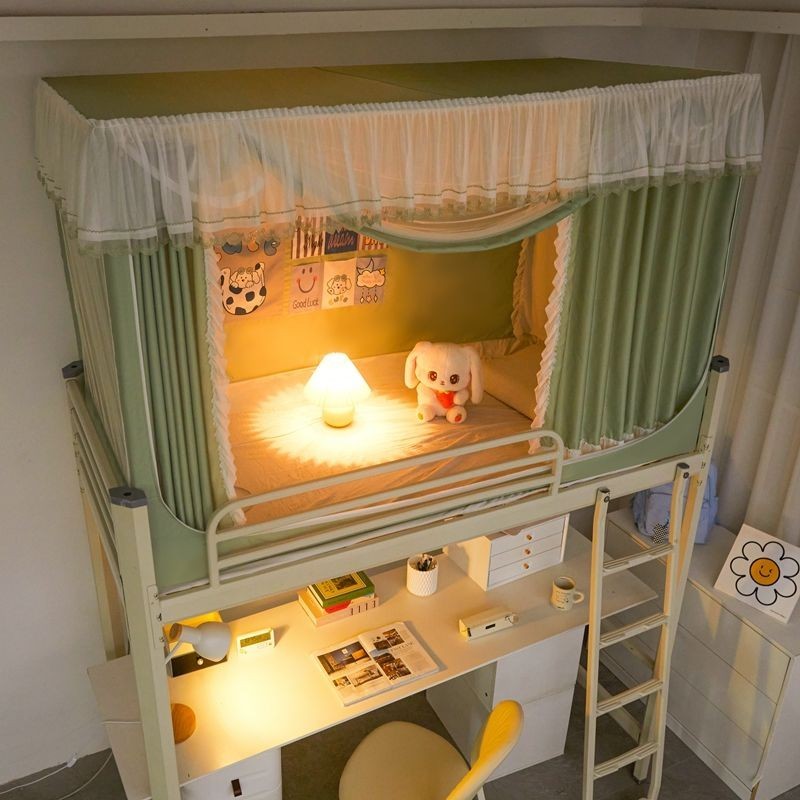 EDEN SLEEP Màn mùng khung chống muỗi ký túc xá sinh viên rèm che giường ngủ 3 cửa dây kéo chống bụi 0,8m 0,9m