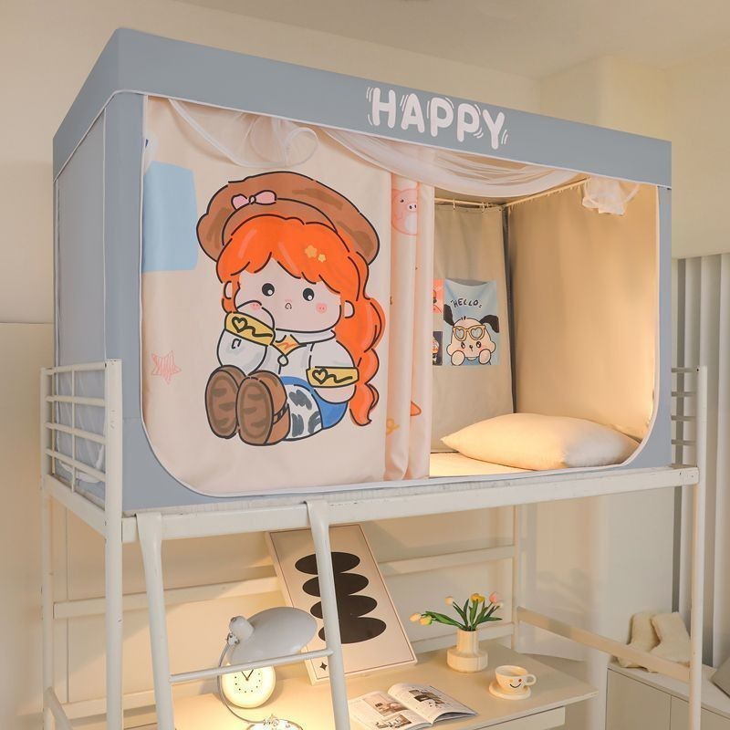 EDEN SLEEP Mùng khung ký túc xá sinh viên giường tầng 80x190 / 90x190cm,Màn rèm chống muỗi hình ảnh hoạt hình