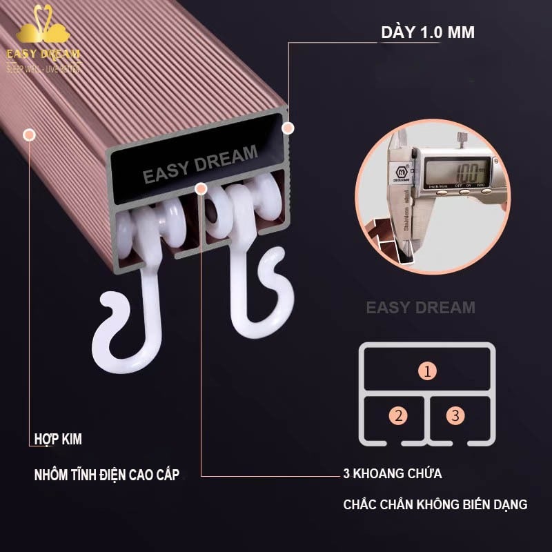 BẢN NÂNG CẤP MỚI NHẤT 2025 Màn khung không khoan tường mùng ngủ cao cấp EDEN SLEEP