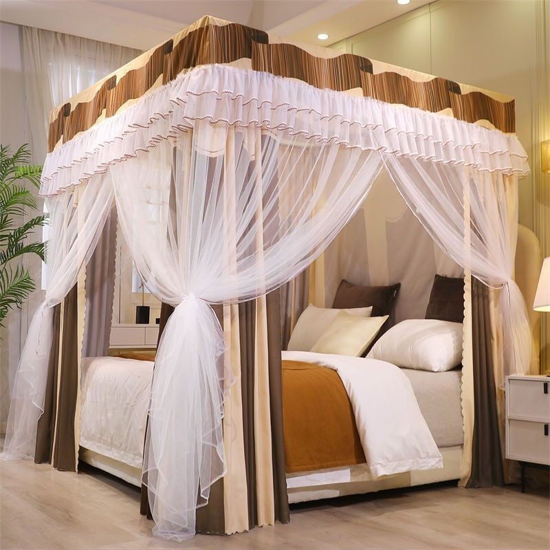 EDEN SLEEP màn chống muỗi mùng khung rèm che giường phòng ngủ phong cách công chúa màn chụp chống bụi và gió