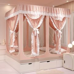 EDEN SLEEP Mùng màn khung chống muỗi gia đình,trọn bộ mùng khung vuông trẻ em chống rơi,rèm giường dày