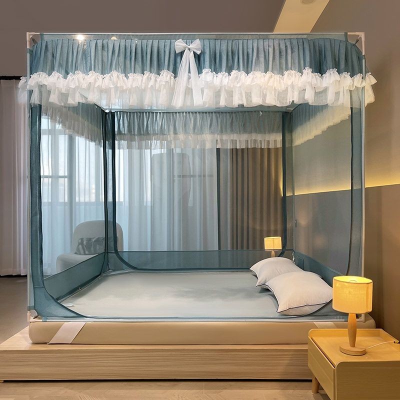 EDEN SLEEP Mùng khung chống muỗi chống rơi màn chụp cho trẻ em phòng ngủ,rèm giường chống bụi trọn bộ mùng khung vuông