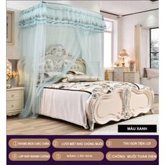 Màn khung không khoan tường tường -Mùng khung xếp kiểu dáng công chúa đẹp hiện đại nhất hiện nay