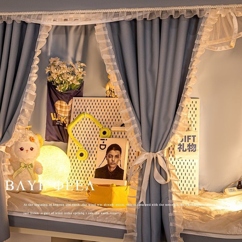 Rèm Giường Kiểu Pháp, Rèm Cửa Tích Hợp Che Nắng Hoàn Toàn Kín, Rèm Giường Ký Túc Xá Sinh Viên Đại Học, Rèm Giường Trọn G