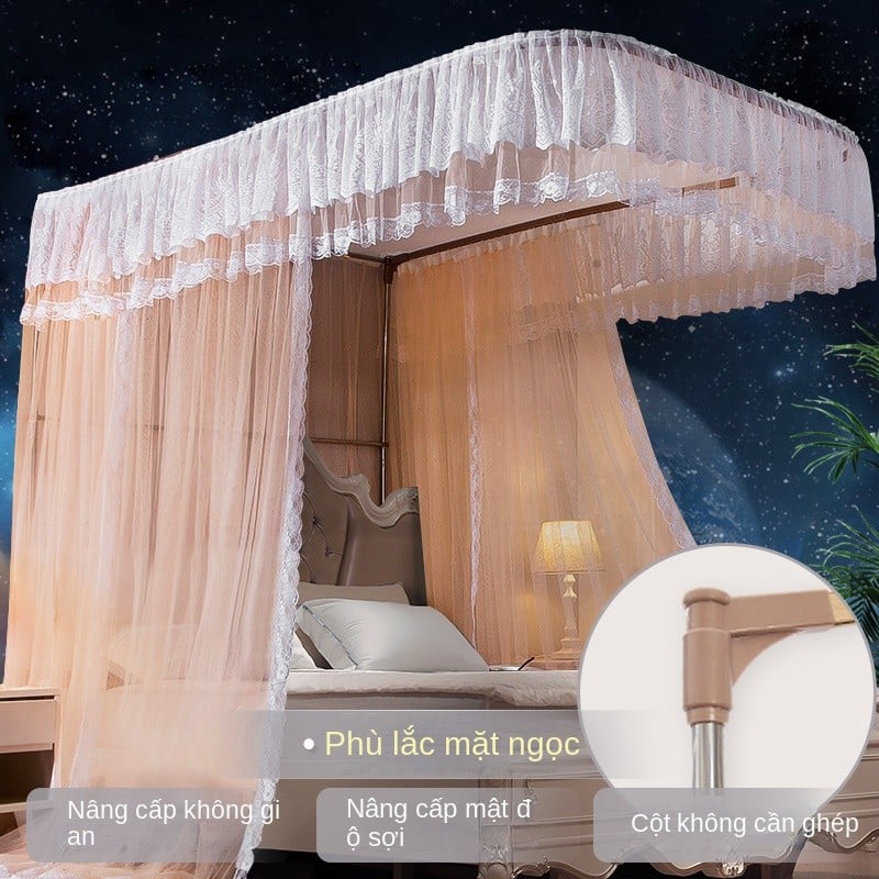 màn mùng khung chống muỗi không khoan tường , màn ngủ hiện đại