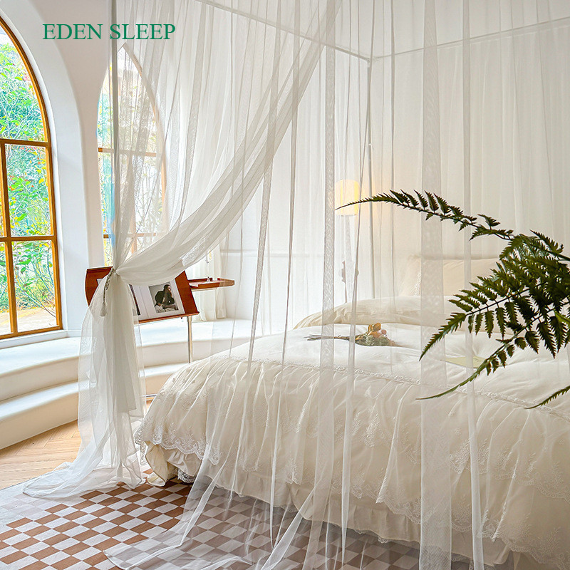Màn chống muỗi từ trần đến sàn cung điện 2025 kiểu mới, màn giường cao cấp kiểu cũ