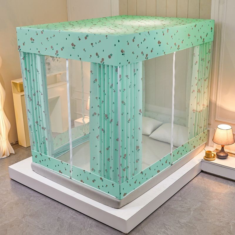 EDEN SLEEP Màn Mùng Chống Muỗi Có Khóa Kéo Chống Bụi, Rèm Giường Dày Chống Rơi,Trọn Bộ Mùng Khung