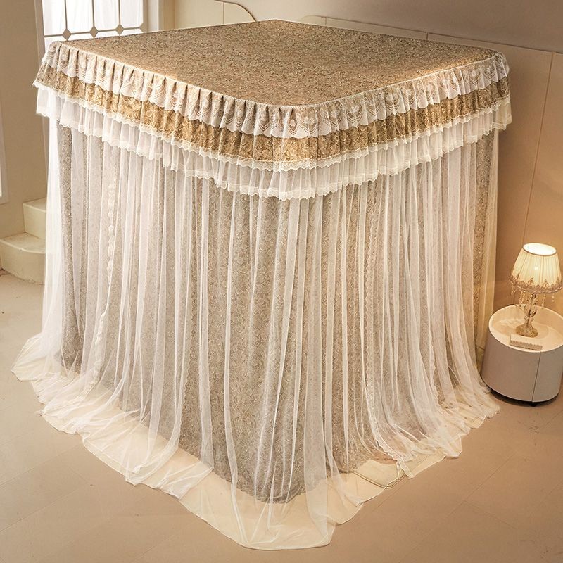 Rèm Giường Bốn Mùa Gia Đình Rèm Giường Tích Hợp Rèm Giường Che Nắng Chống Bụi Chống Gió Giữ Ấm Rèm Giường Phong Cách Côn