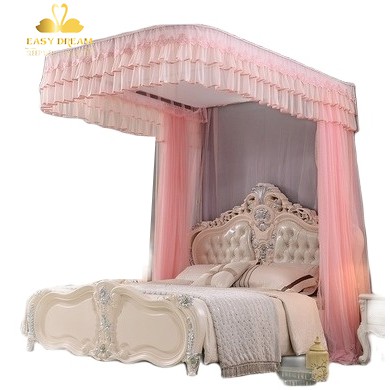 Mùng ( mùng ) khung ròng  rọc cao cấp không khoan tường EASY DREAM chống muỗi côn trùng cao 2m25 có dây kéo ròng rọc