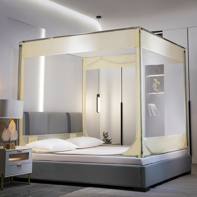 Màn Chống Muỗi Phòng Ngủ Gia Đình Rèm Giường Trẻ Em Chống Rơi Tích Hợp Che Sáng Yurt Nổi Tiếng Trên Mạng Chống Muỗi